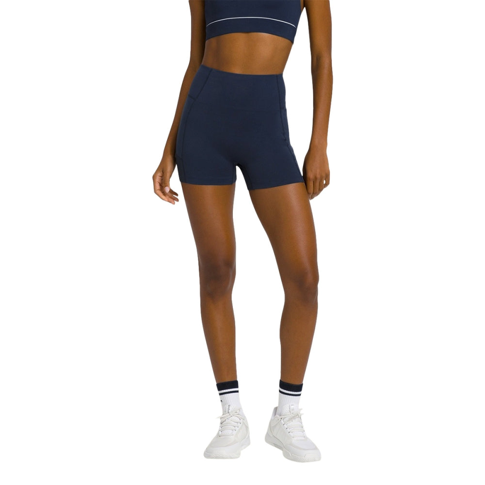 Wilson Womens Baseline Ball Short in Blue Color