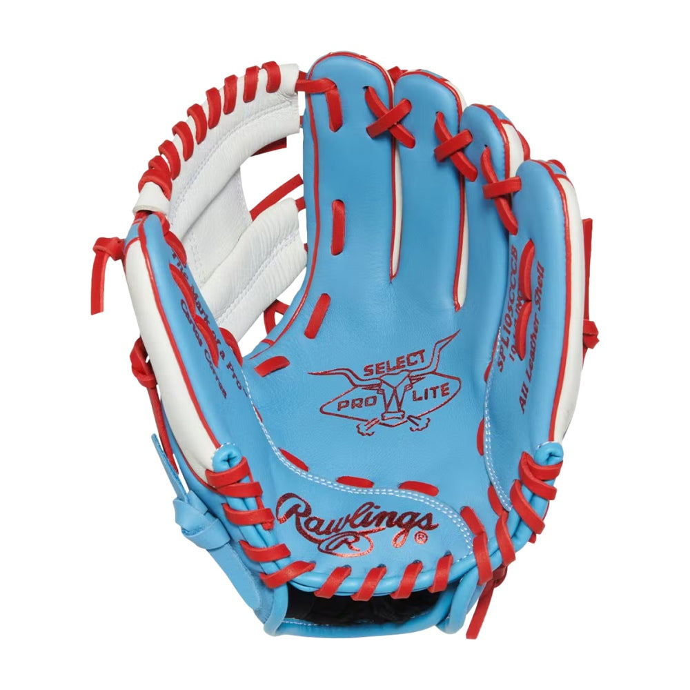 Rawlings Kids 10.50 Slct Pro Lt Corea Baseball Gloves in Blue Color