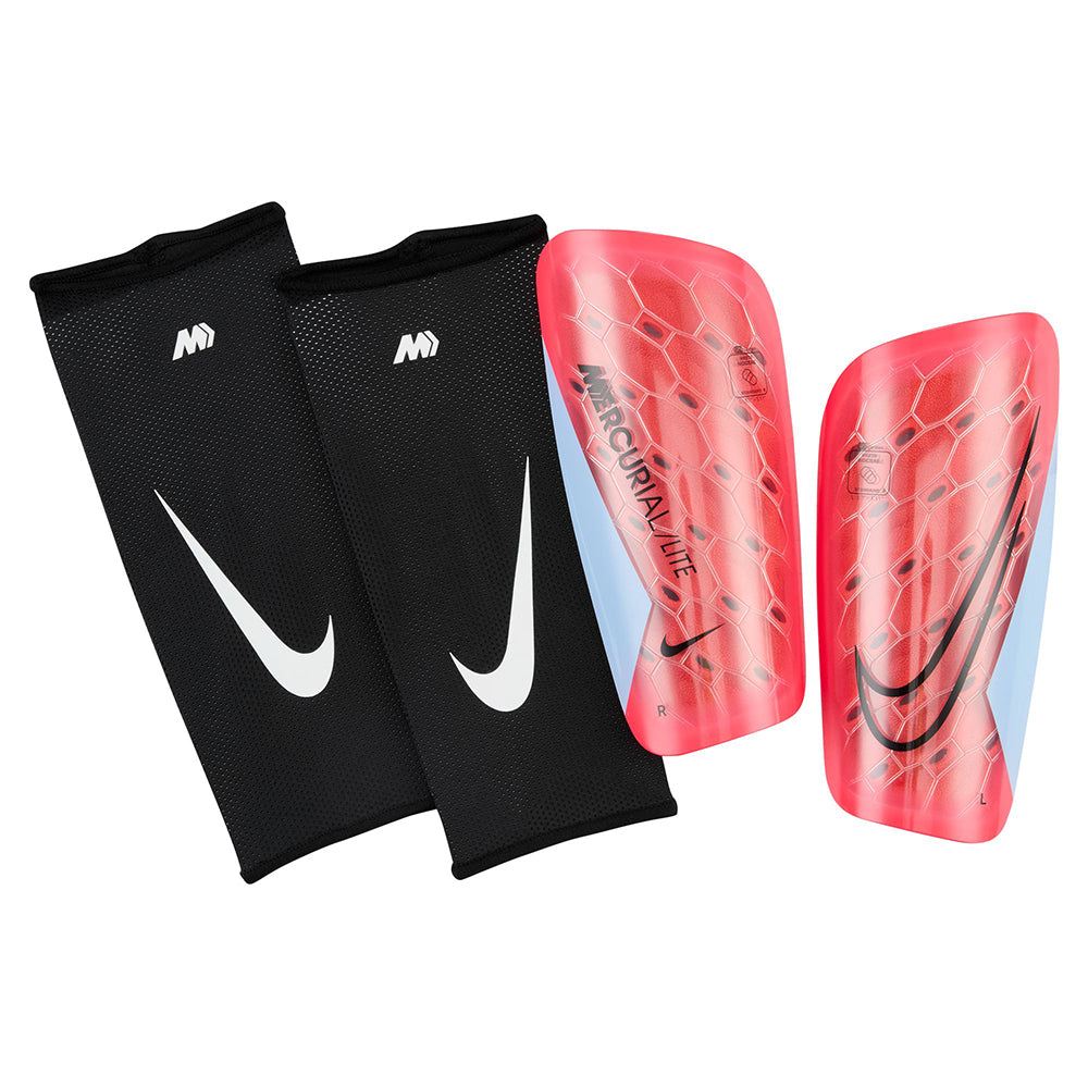 Nike Unisex Mercurial Lite Shinguard Soccer Pads in Red Color