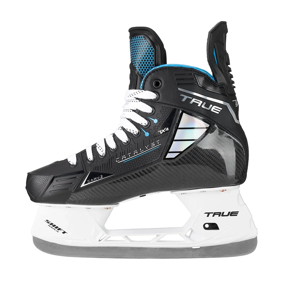 True Temper Sports Unisex Cat 7X4 Sr Skate Ice Skates in Black Color