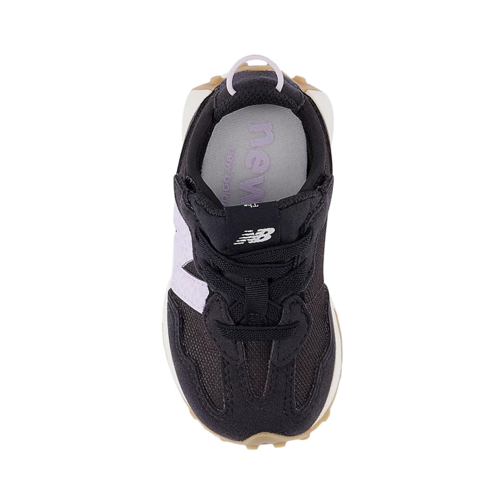 New Balance Baby 327 New-B Hook & Loop Sneakers in White Color
