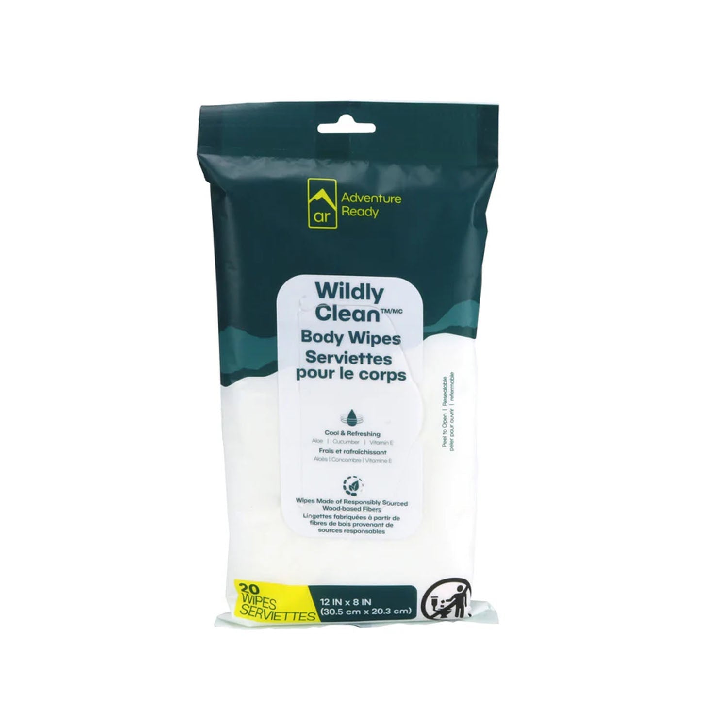 Adventure Medical Kits Unisex Ar Wildly Clean Body Wip Travel Accessories in No Color
