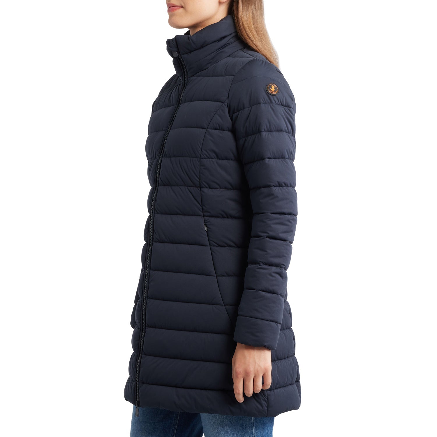 Save The Duck Womens Dorothy City Coats in Blue Color