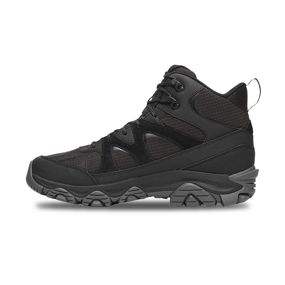 Merrell Mens Thermo Snow Grip Mid Wp Boots in Black Color