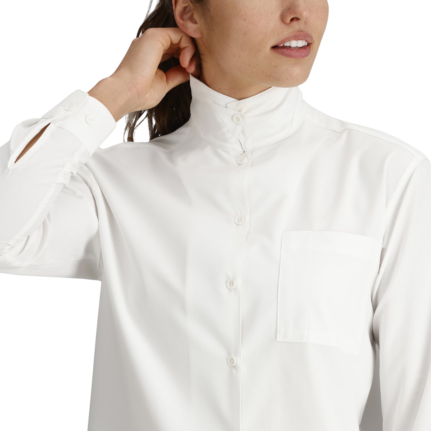 Royal Robbins Womens Expedition 111 Ls Tops in White Color