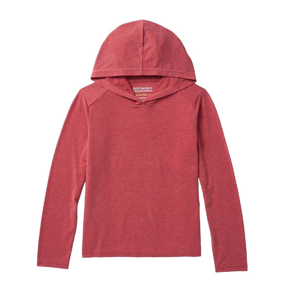 Fair Harbor Clothing Pbc Kids Seabreeze Hoodie Swimsuits in Red Color