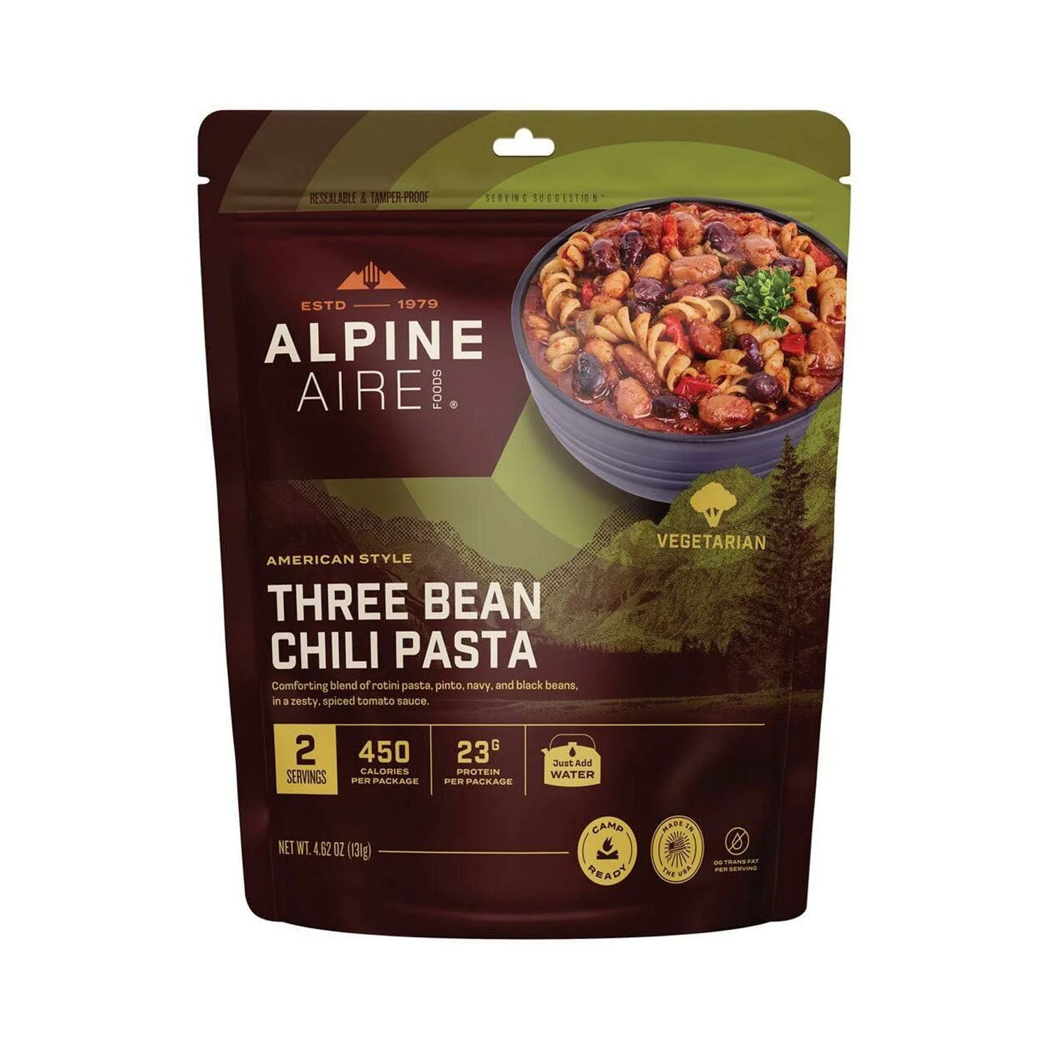 Katadyn Three Bean Chili Pasta Food in No Color