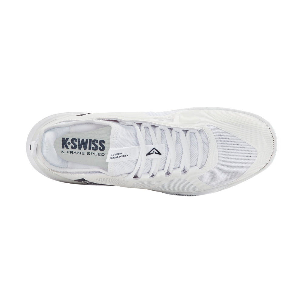 K-Swiss Mens K-Frame Speed Rublo Tennis Shoes in White Color