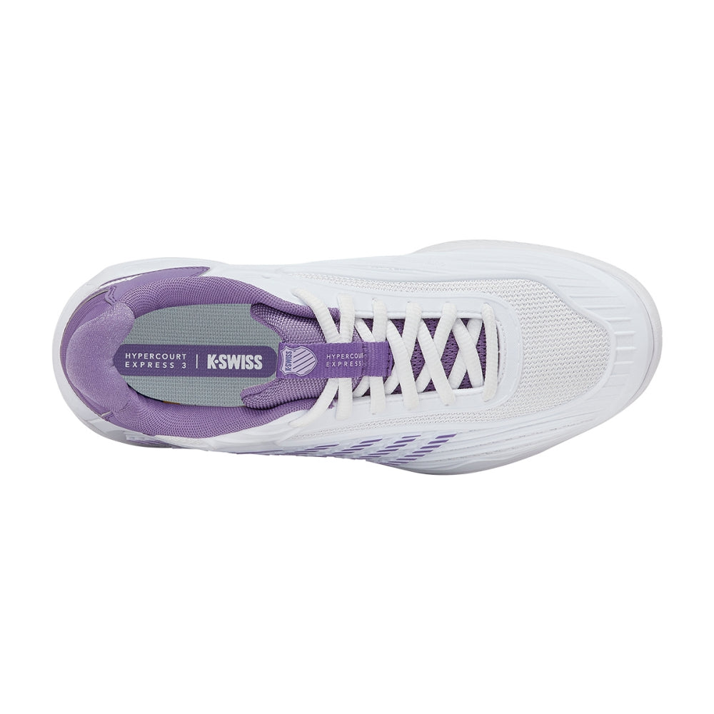 K-Swiss Womens Hypercourt Express 3 Tennis Shoes in White Color