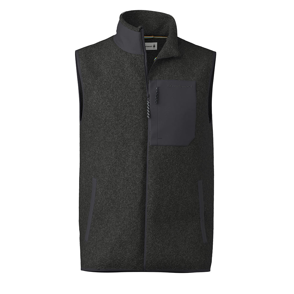 M SECOND CUT FLEECE VEST | 003 CHARCO
