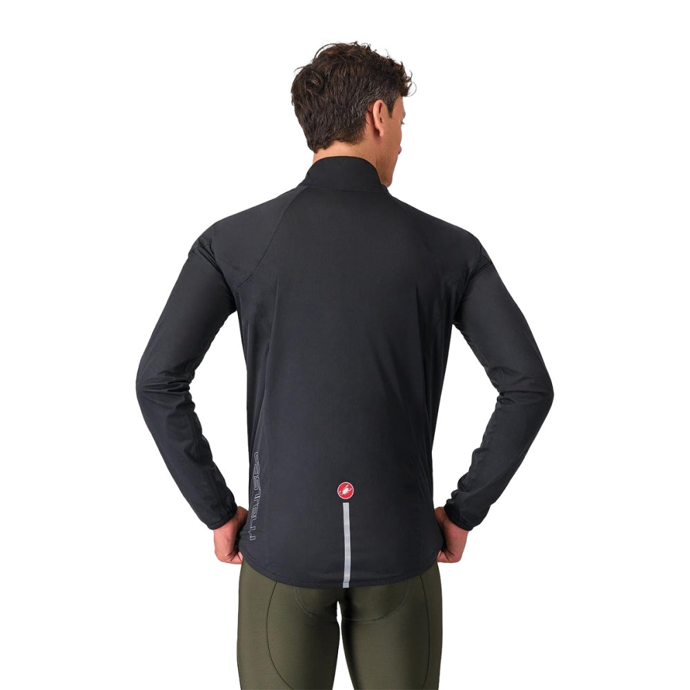 Castelli Mens Emergency 3 Rain Jacket Cycling Jackets in Black Color