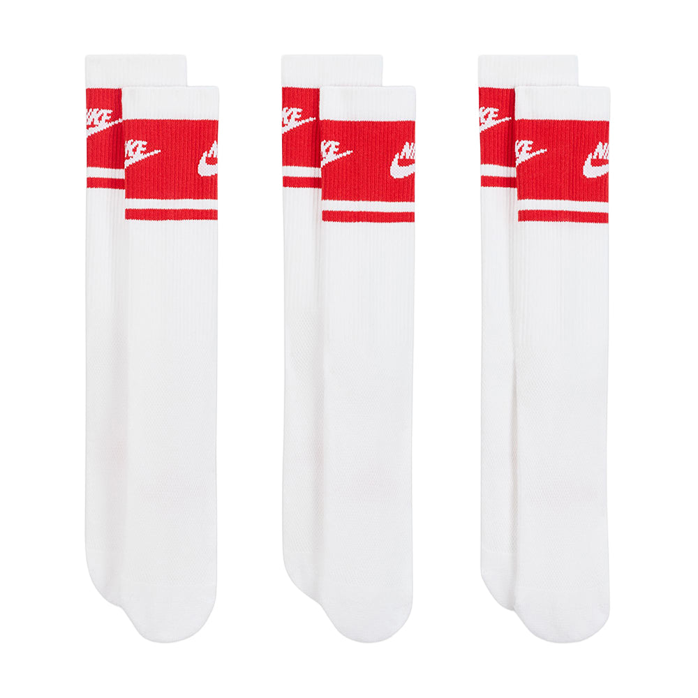 Nike Unisex 3Pk Ed Elvd Fta St Crew Socks in Multi Color