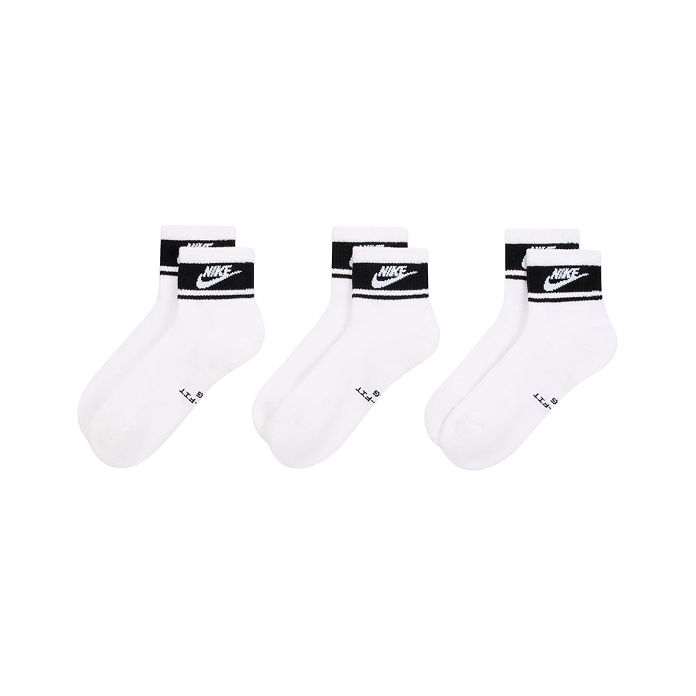 Nike Unisex 3Pk Ed Elvd Fta St Ankle Socks in Multi Color