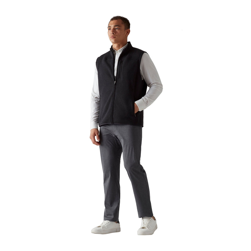 Rhone Mens Fleece Vest in Black Color