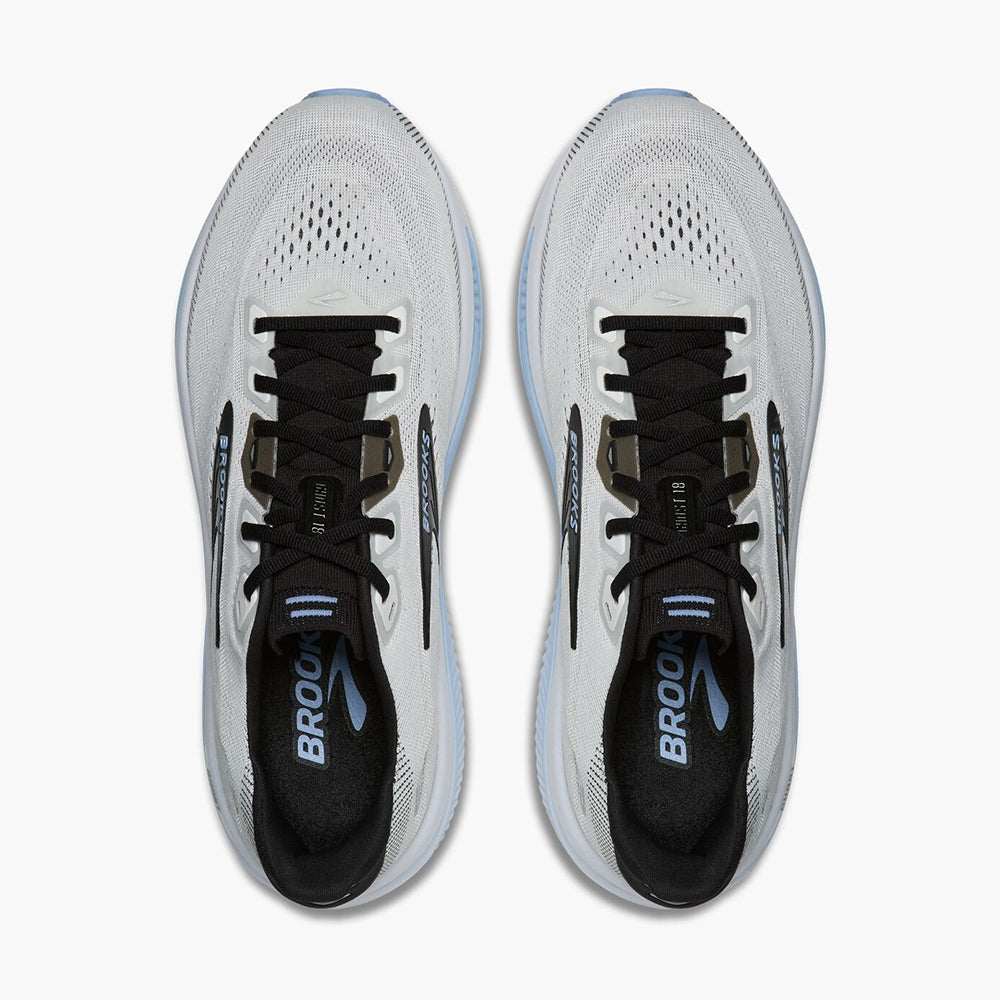 Brooks Mens Ghost 18 Running Shoes in White Color