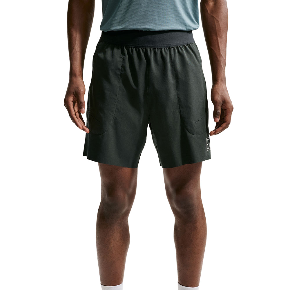 Nike Mens Nikecourt Advantage Shor Shorts in Black Color
