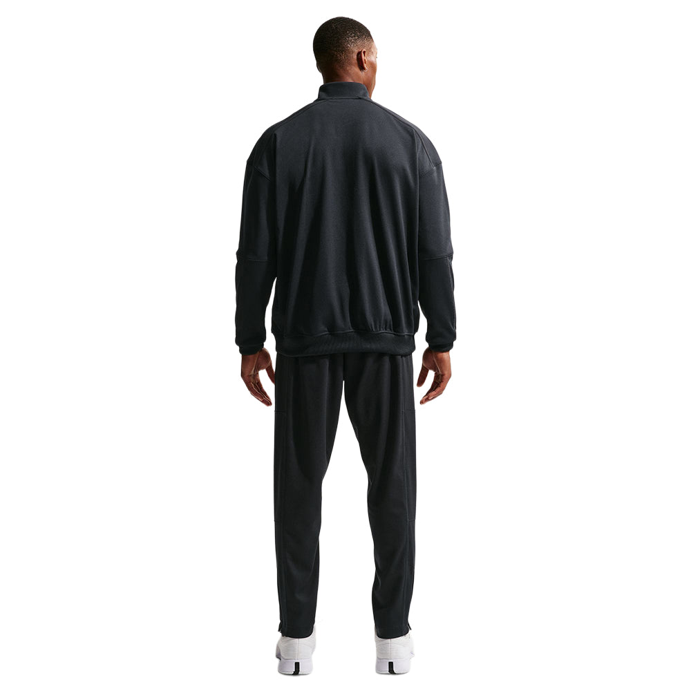 Nike Mens Nikecourt Heritage Track Zip-Ups in Black Color