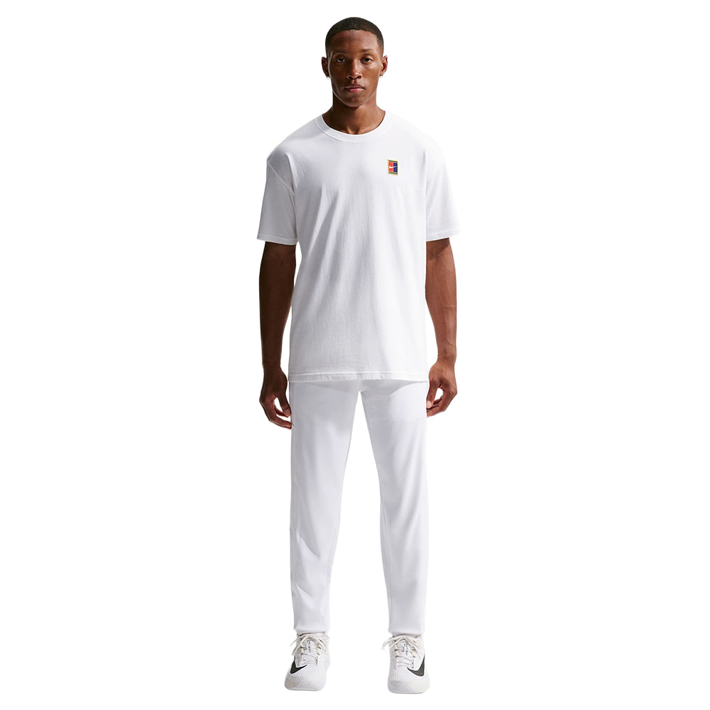 Nike Mens Nikecourt Heritage Pant in White Color