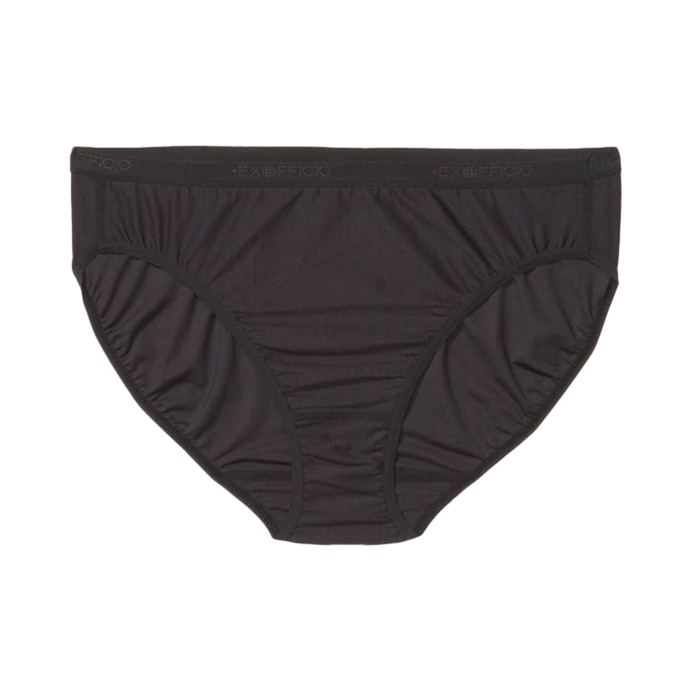 Ex Officio Womens Give N Go Bikini Brie Underwear in Black Color