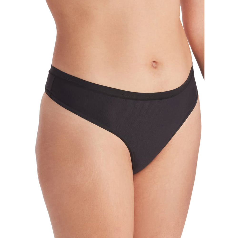 Ex Officio Womens Wgive N Go 2.0 Thong Underwear in Black Color