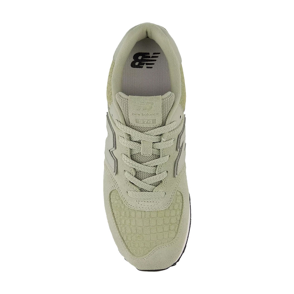 New Balance Kids 574 Sneakers in Green Color