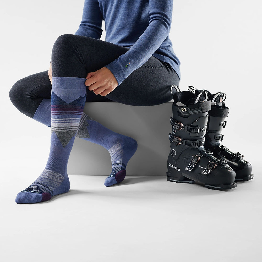 Smartwool Womens Ski Targeted Cushion Socks in Blue Color