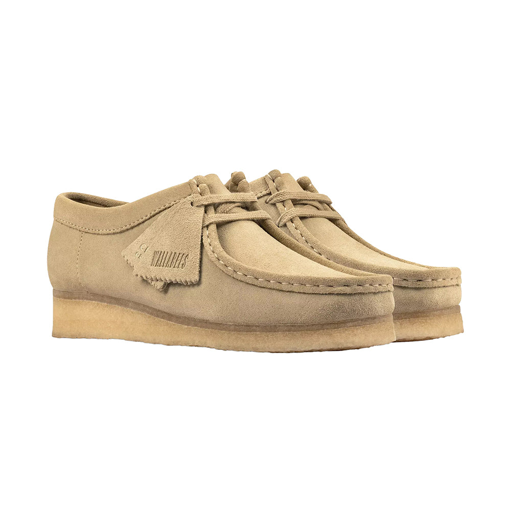 Clarks Womens Wallabee Casual Shoes in Brown Color