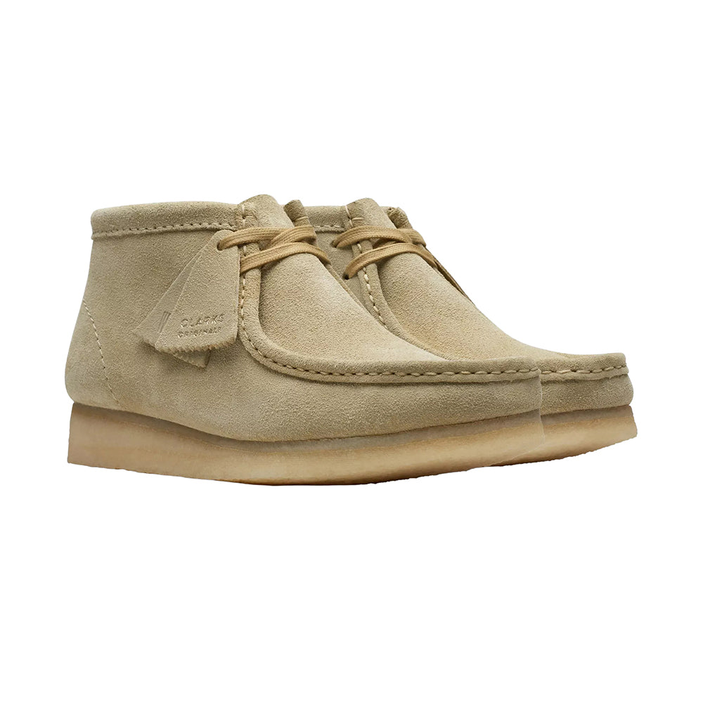 Clarks Womens Wallabee Boot Casual Shoes in Brown Color