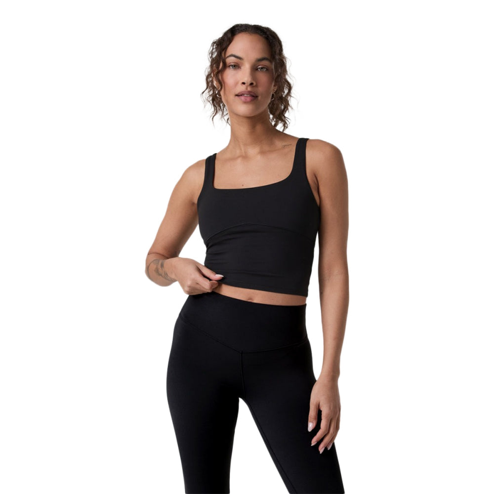 Vuori Womens Alltheform Tank Tops in Black Color