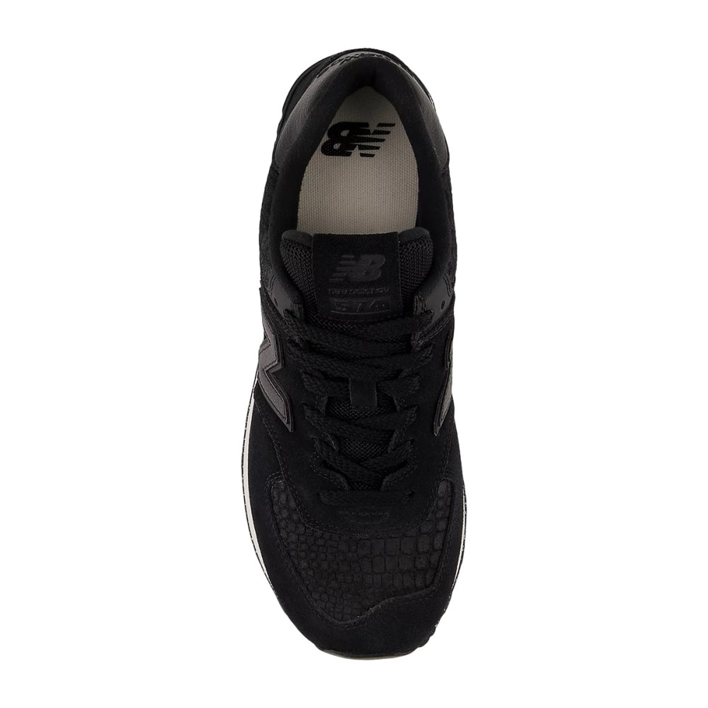 New Balance Womens 574 Sneakers in Black Color