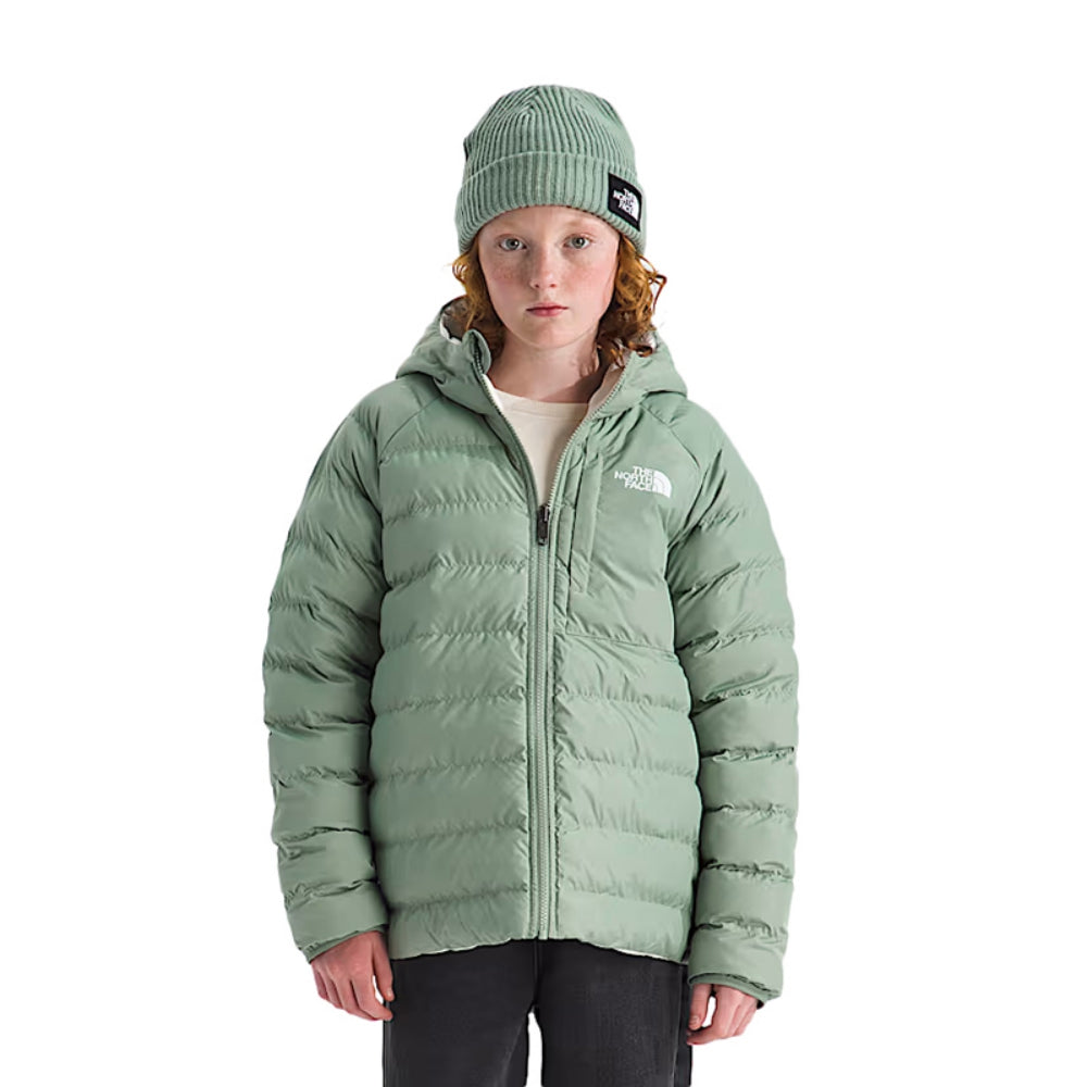 The North Face Kids Reversible Perrit Skiing & Snowboarding Jackets in Green Color