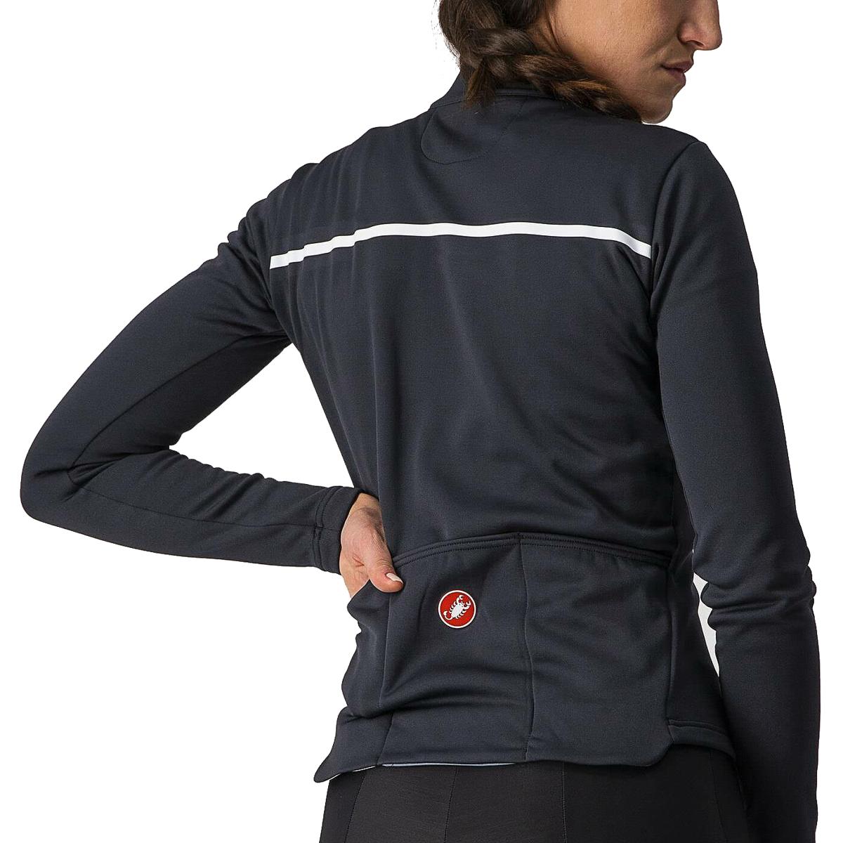 Castelli Womens Sinergia 2 Jersey Fz Jerseys in Black Color