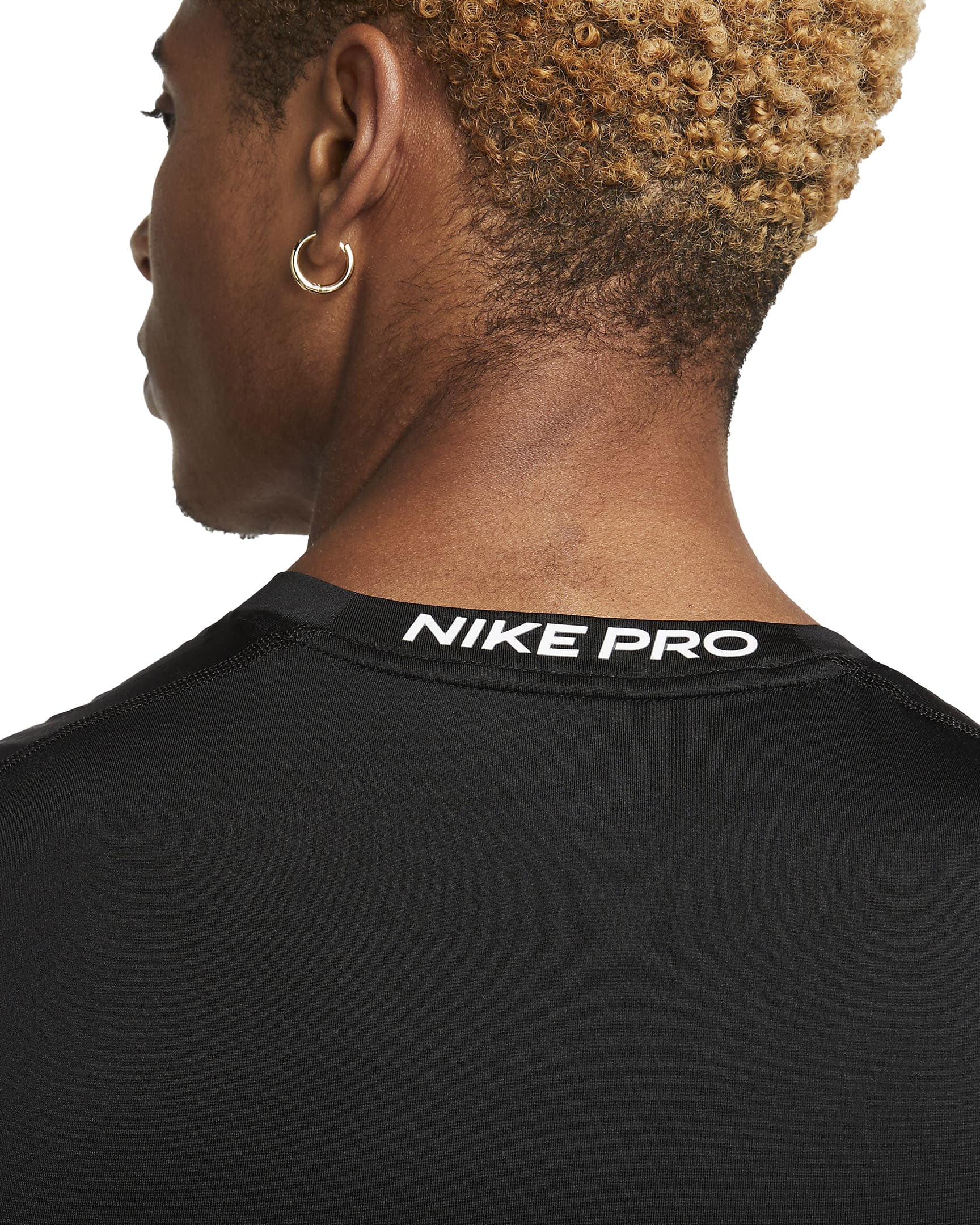 Nike Mens Pro Slvls Tops in Black Color