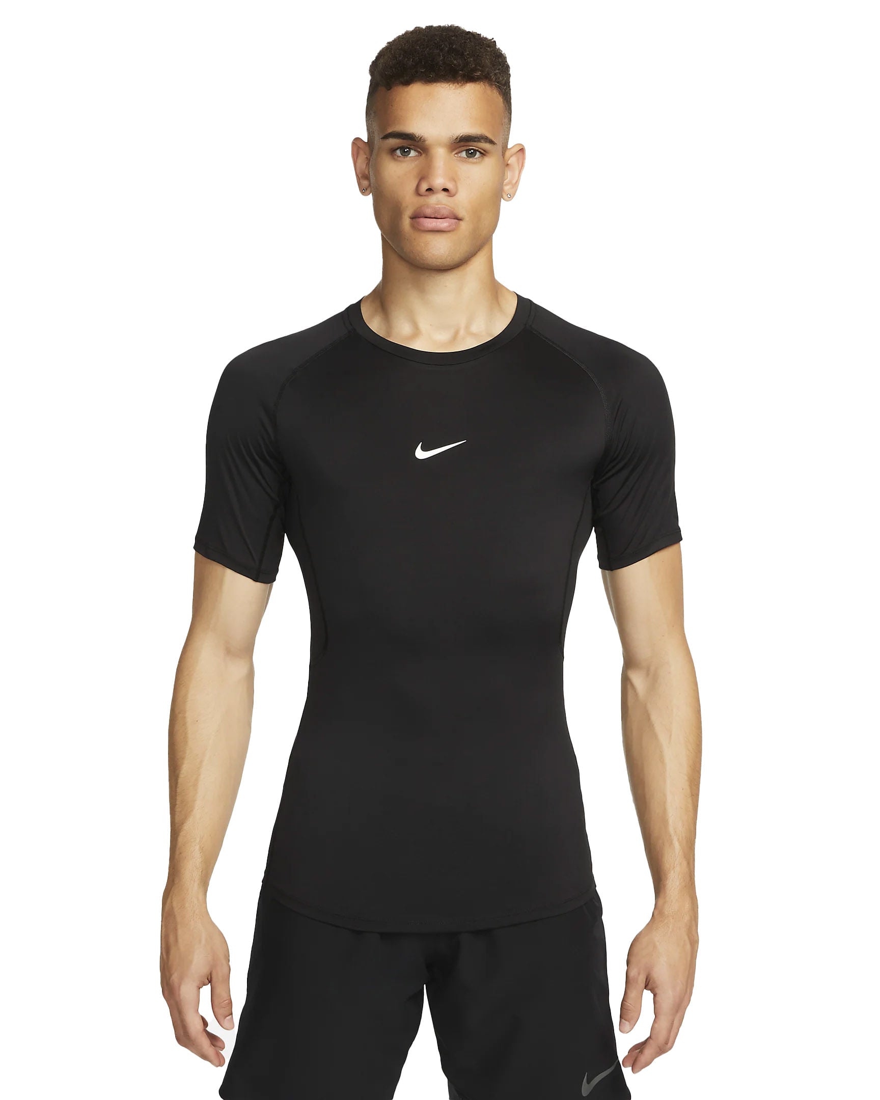 Nike Mens Pro Short Sleeve Compression BLACK/WHITE – Paragon Sports