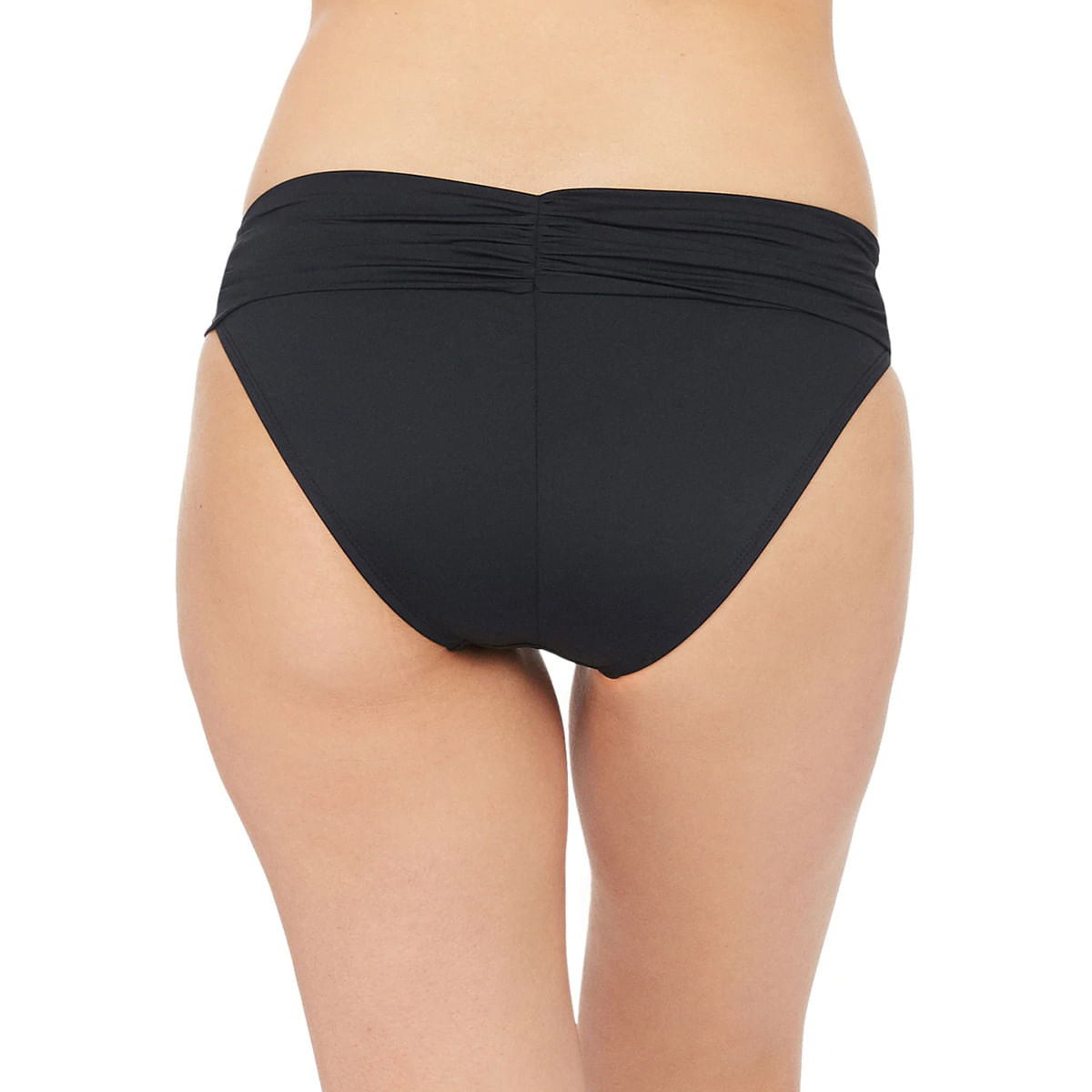 La Blanca Womens Ig Shirred Band Bottom Swimsuits in Black Color