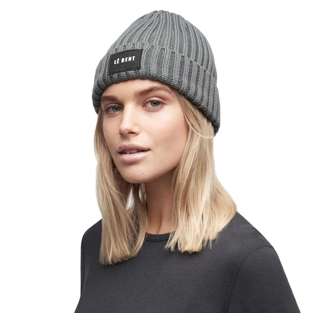 Le Bent Unisex Buddy Beanies Winter Hats in Grey Color