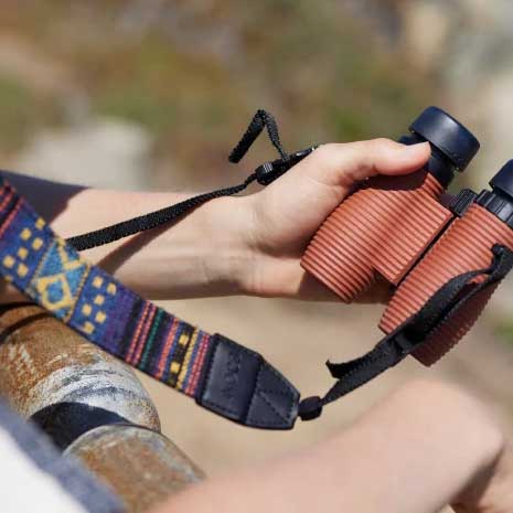 Nocs Provisions Woven Tapestry Strap Binoculars & Scopes in Blue Color