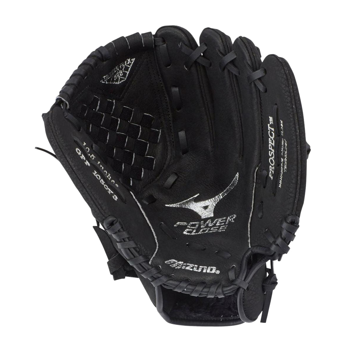 Mizuno Kids 10.50 Prospect If Glove Baseball Gloves in Black Color
