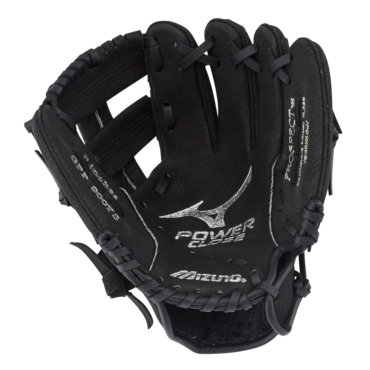 Mizuno Kids 9.00 Prospect Glove Baseball Gloves in Black Color