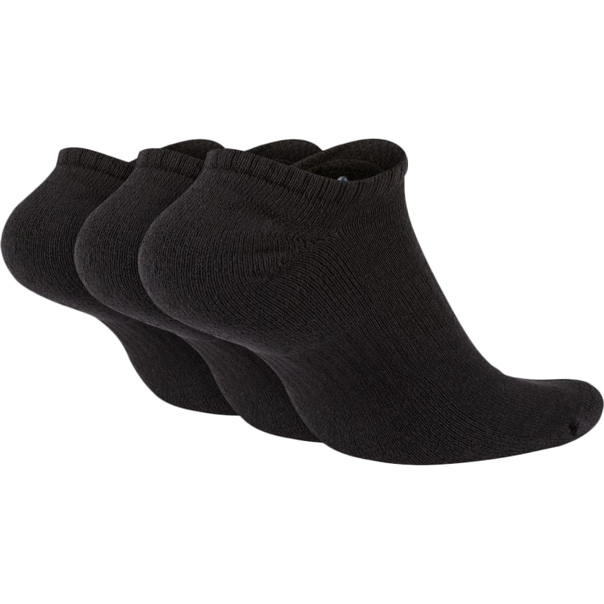 Nike Unisex 3Pk Cotton Cushion Nosho Socks in Black Color