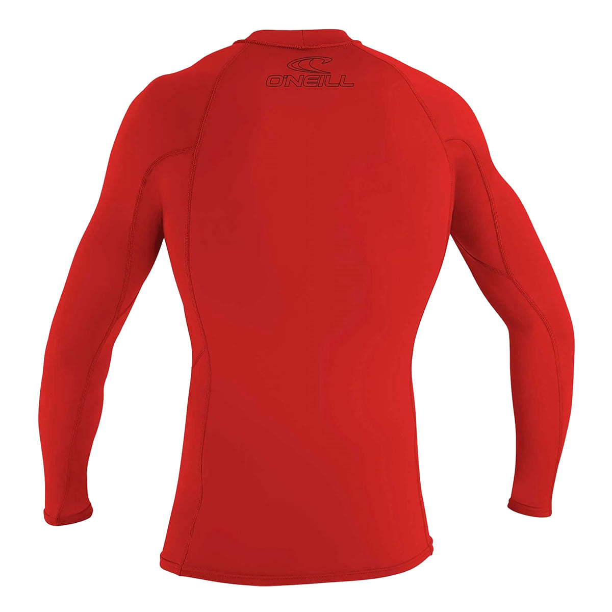 O'Neill Kids Basic Skins 50+ Ls Rash Swimsuits in Red Color