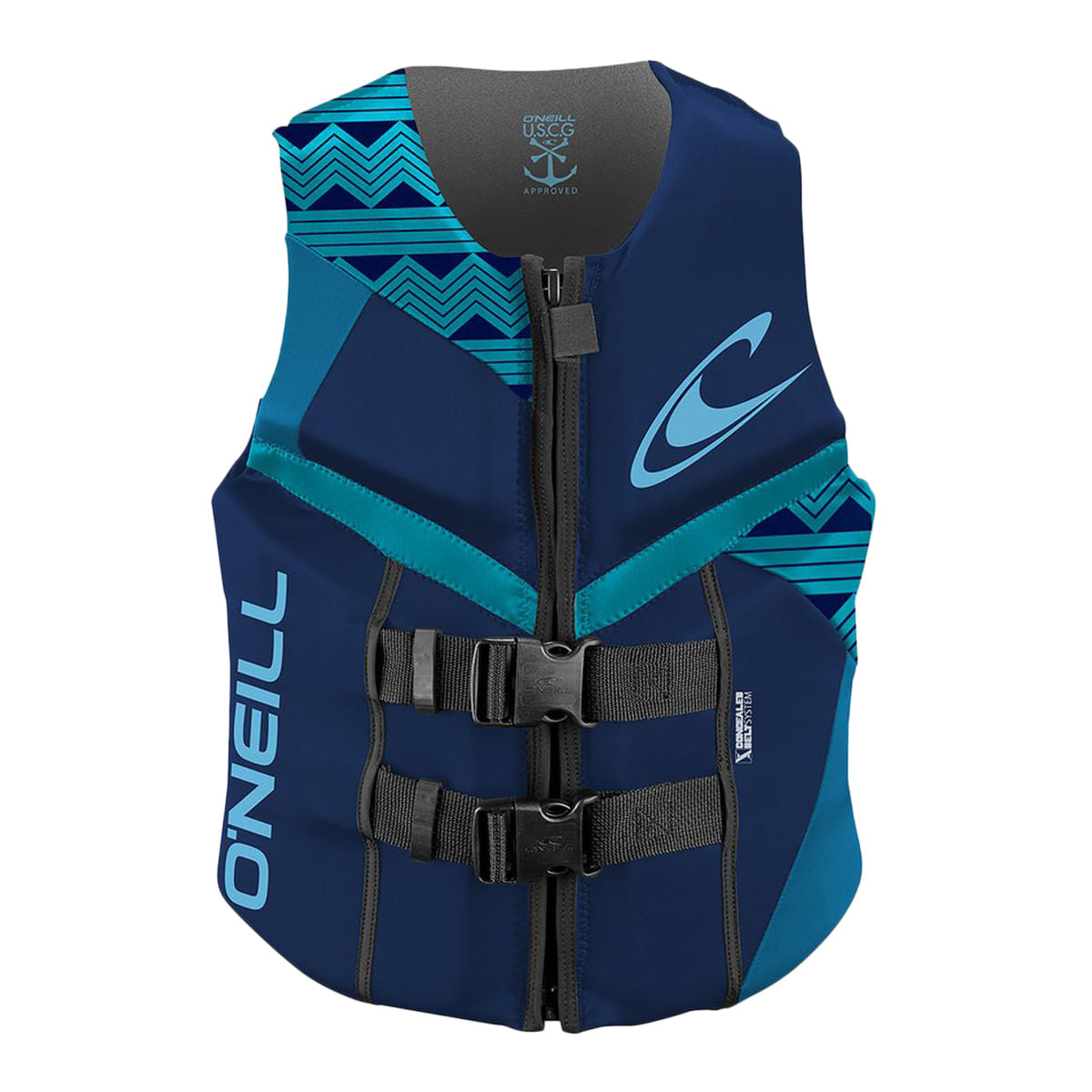O'Neill Womens Reactor Wmn Uscg Vest Life Vests in Blue Color
