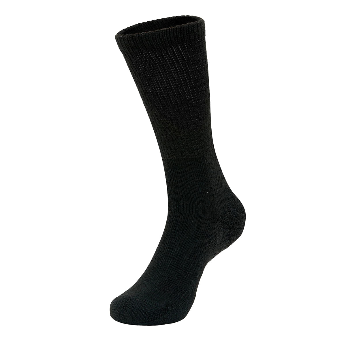 WALKING CUSHION CREW SOCK | BLACK