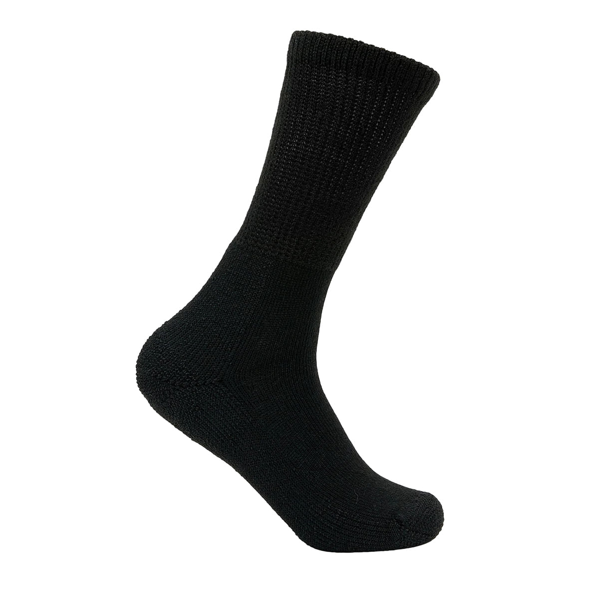 WALKING CUSHION CREW SOCK | BLACK