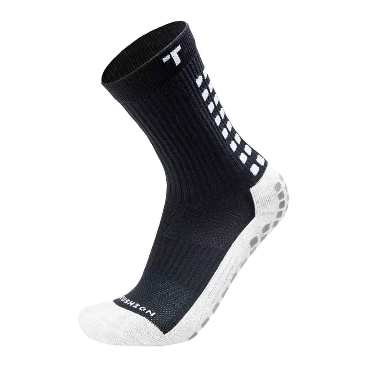 MID-CALF CUSHIONED SOCK | BLK/WHT