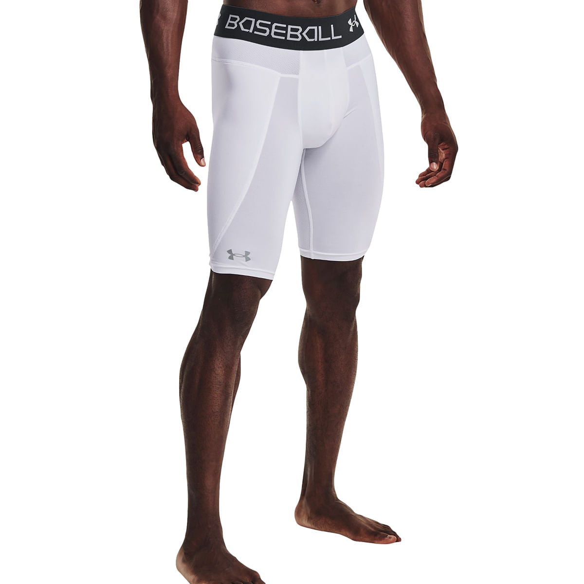 Under Armour Mens Utility Sliding Short 21 Shorts in White Color