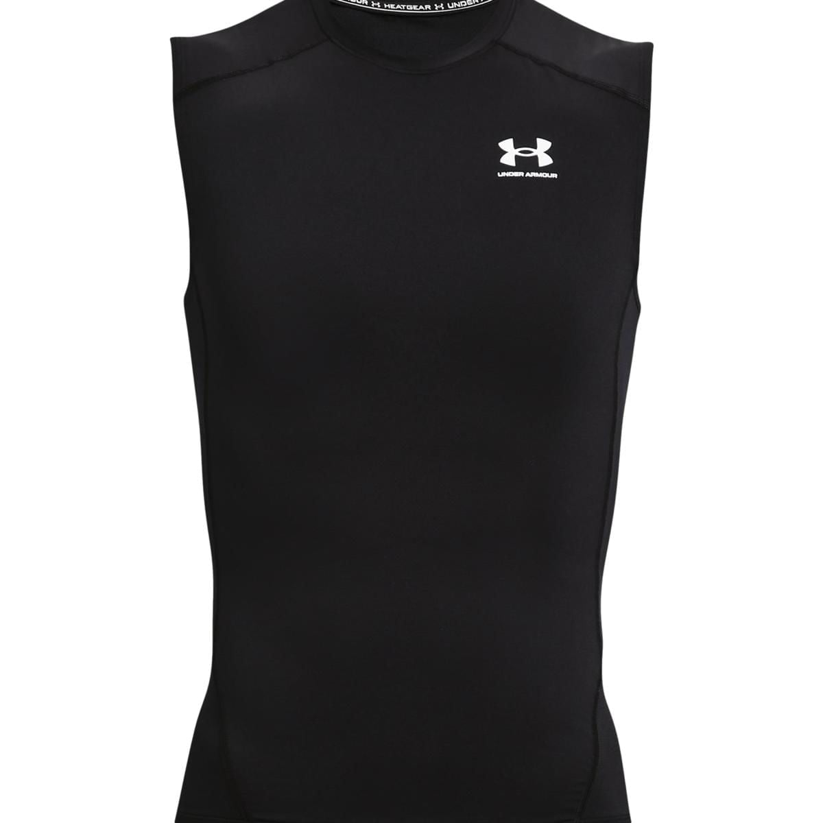 Under Armour Mens Hg Armour Sleeveless Tops in Black Color