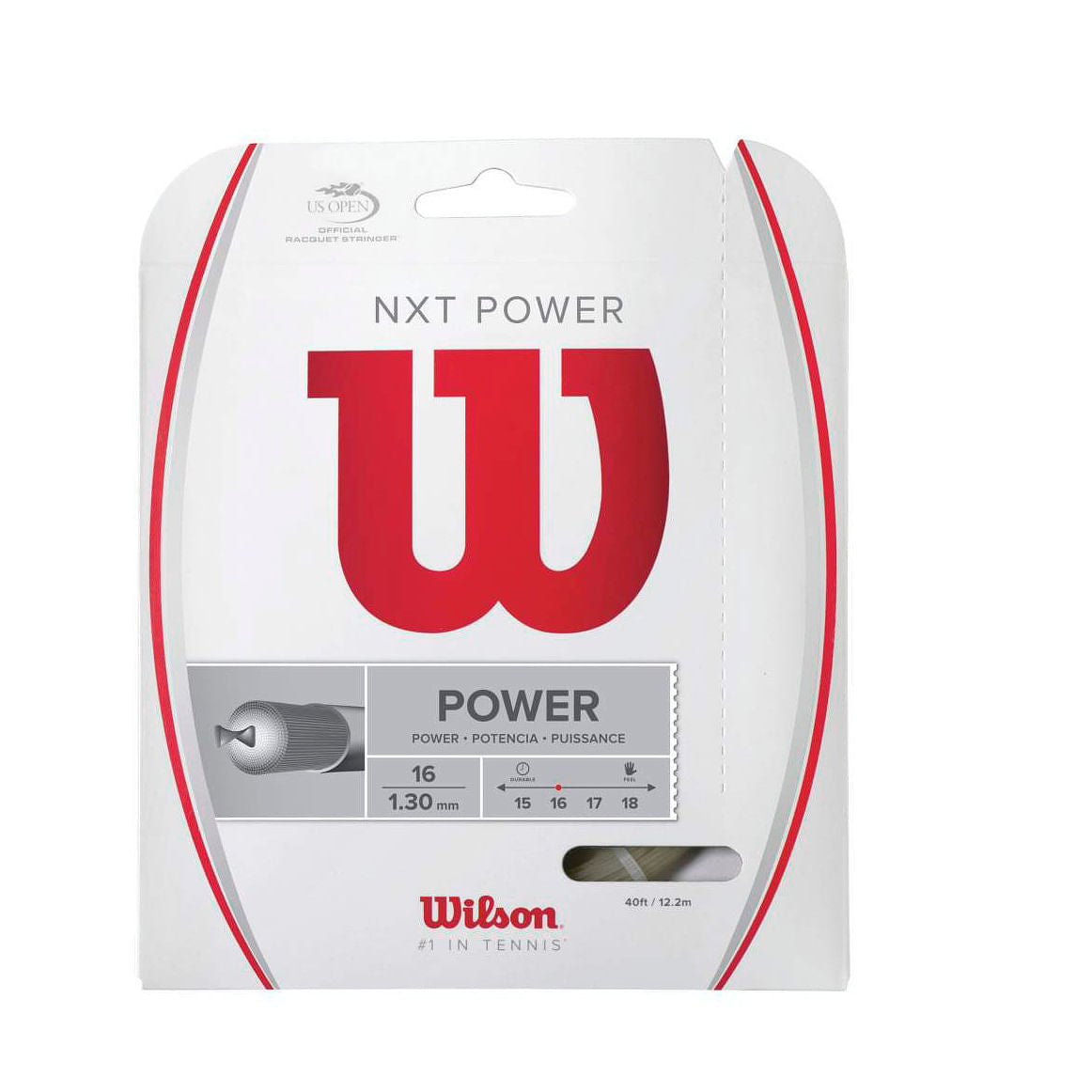 Wilson NXT Power 16 Gauge Tennis Strings in No Color