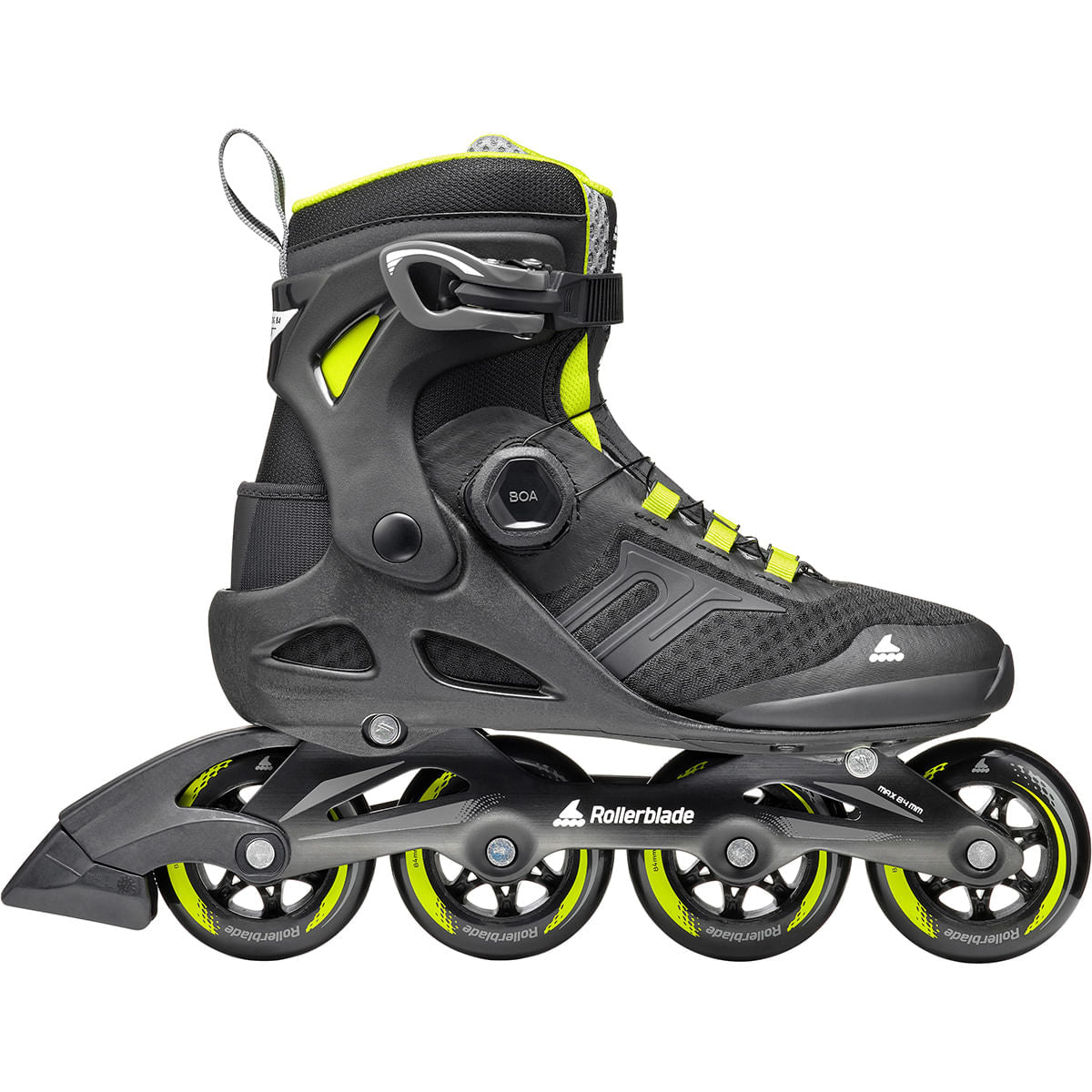 Rollerblade Mens Macroblade 84 BOA Inline Skates in Black Color
