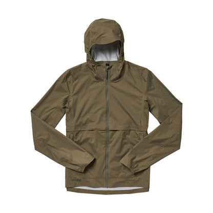 Janji Mens Rainrunner Pack Jacket Running Jackets in Green Color